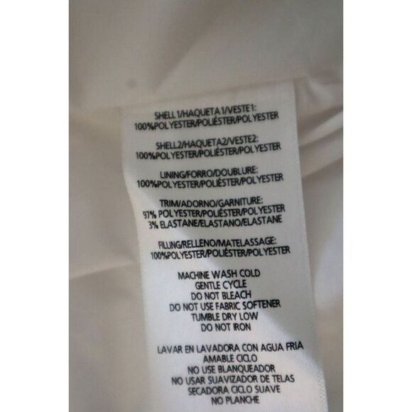 Tommy Hilfiger Sport Women Sz XL Black/White Full Zip Cropped Fleece Jacket - Picture 6 of 8